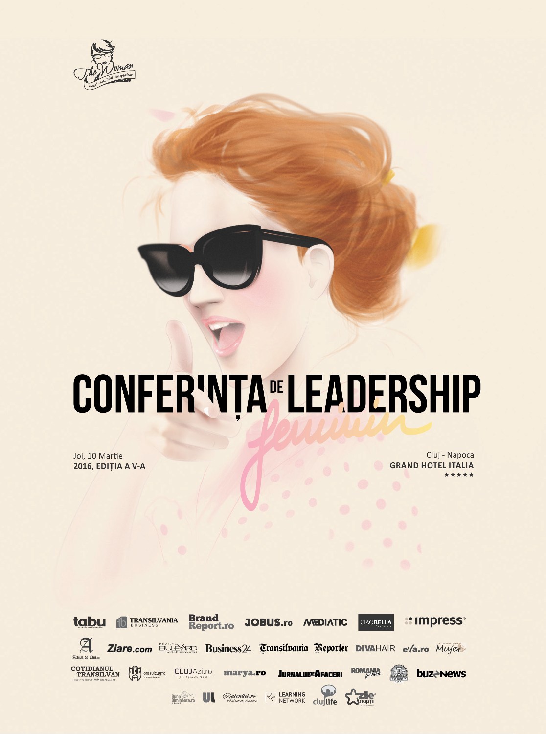 Maia Morgenstern urcă pe scena The Woman, Conferința de Leadership Feminin din Cluj-Napoca